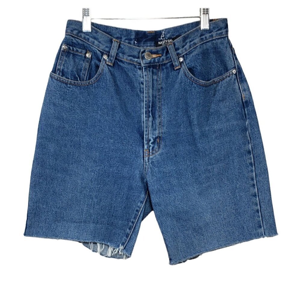 Nasty Gals The Essential Jean Shorts Repurposed Cut Offs High‎ Rise Sz M Fringe